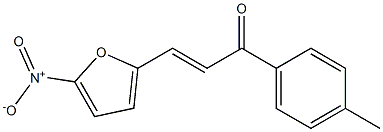 1-(4-Methylphenyl)-3-(5-nitrofuran-2-yl)-2-propene-1-one Struktur