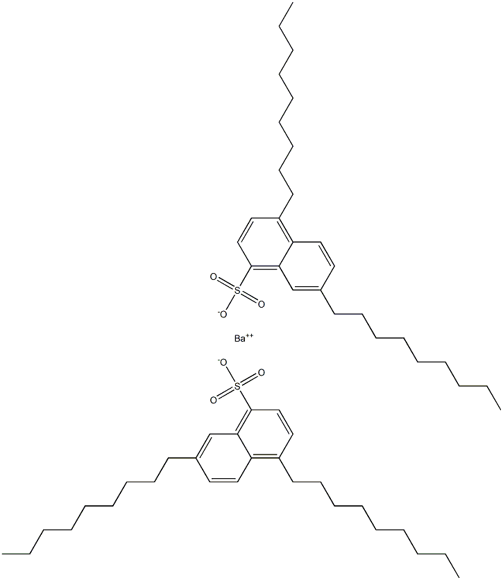 Bis(4,7-dinonyl-1-naphthalenesulfonic acid)barium salt Struktur