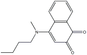 4-(Butylmethylamino)naphthalene-1,2-dione Struktur