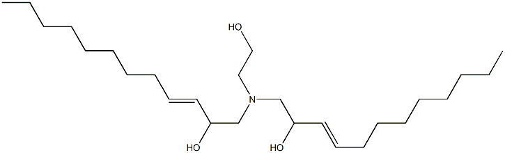 1,1'-[(2-Hydroxyethyl)imino]bis(3-dodecen-2-ol) Struktur