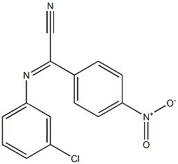 (3-Chlorophenylimino)(4-nitrophenyl)acetonitrile Struktur