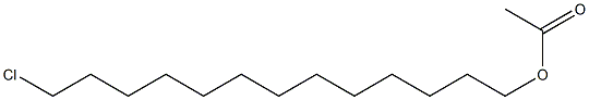 Acetic acid 13-chlorotridecyl ester Struktur