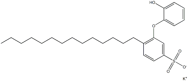 2'-Hydroxy-6-tetradecyl[oxybisbenzene]-3-sulfonic acid potassium salt Struktur