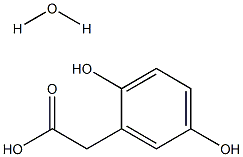 Homogentisinic acid monohydrate Struktur