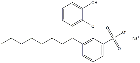 2'-Hydroxy-6-octyl[oxybisbenzene]-2-sulfonic acid sodium salt Struktur