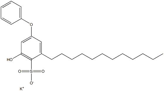 5-Hydroxy-3-dodecyl[oxybisbenzene]-4-sulfonic acid potassium salt Struktur