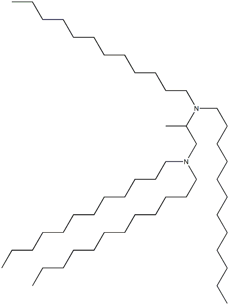 N,N,N',N'-Tetradodecyl-1,2-propanediamine Struktur