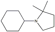 1-Cyclohexyl-2,2-dimethylpyrrolidine Struktur