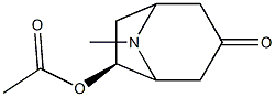 (6S)-6-Acetoxytropan-3-one Struktur