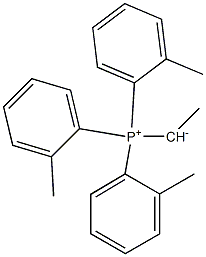 1-Tri(2-methylphenyl)phosphonioethan-1-ide Struktur