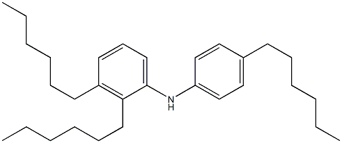 4,2',3'-Trihexyl[iminobisbenzene] Struktur