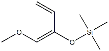 (1E)-1-Methoxy-2-[(trimethylsilyl)oxy]-1,3-butadiene Struktur