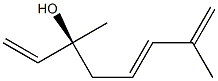 [5E,S,(+)]-3,7-Dimethyl-1,5,7-octatriene-3-ol Struktur