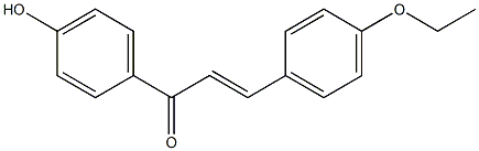 3-(4-Ethoxyphenyl)-1-(4-hydroxyphenyl)-2-propen-1-one Struktur