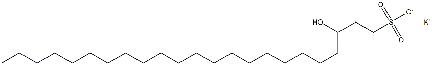 3-Hydroxytricosane-1-sulfonic acid potassium salt Struktur