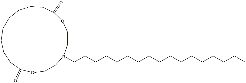 5-Heptadecyl-5-aza-2,8-dioxacyploheptadecane-1,9-dione Struktur