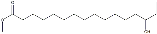 14-Hydroxyhexadecanoic acid methyl ester Struktur