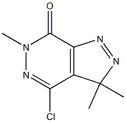 3,3,6-Trimethyl-4-chloro-3H-pyrazolo[3,4-d]pyridazin-7(6H)-one Struktur