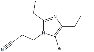 5-Bromo-1-(2-cyanoethyl)-2-ethyl-4-propyl-1H-imidazole Struktur