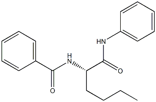 [S,(-)]-2-(Benzoylamino)-N-phenylhexanamide Struktur