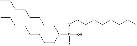 N,N-Dioctylamidophosphoric acid hydrogen octyl ester Struktur