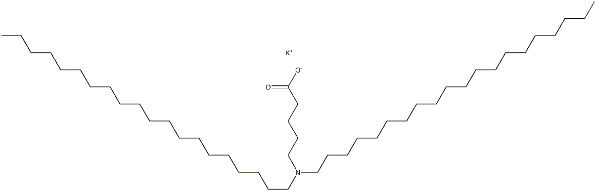 5-(Diicosylamino)valeric acid potassium salt Struktur