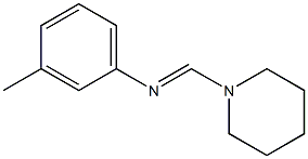 N-(Piperidinomethylene)-3-methylaniline Struktur