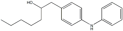 4-(2-Hydroxyheptyl)phenylphenylamine Struktur