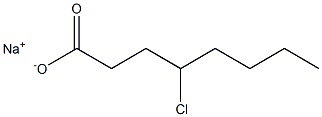 4-Chlorocaprylic acid sodium salt Struktur