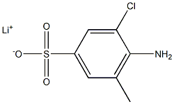 4-Amino-3-chloro-5-methylbenzenesulfonic acid lithium salt Struktur