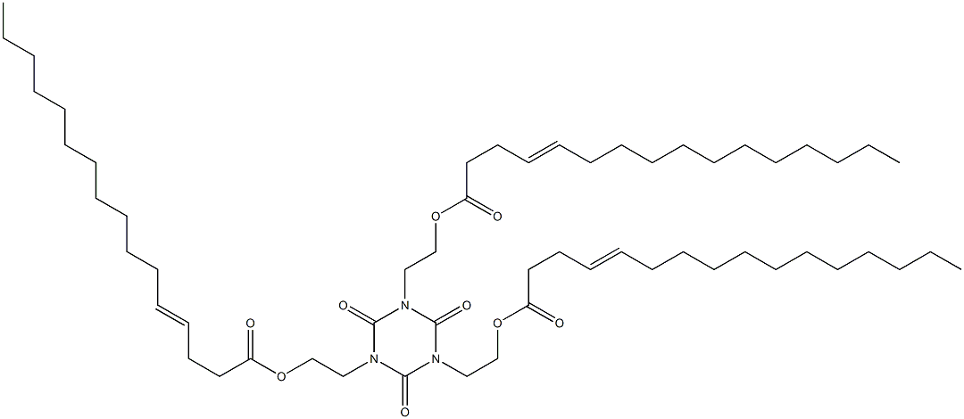 1,3,5-Tris[2-(4-hexadecenoyloxy)ethyl]hexahydro-1,3,5-triazine-2,4,6-trione Struktur