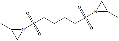 1,1'-(Tetramethylenedisulfonyl)bis(2-methylaziridine) Struktur