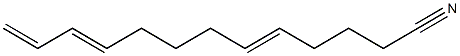 5,10,12-Tridecatrienenitrile Struktur