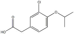 3-Chloro-4-isopropyloxybenzeneacetic acid Struktur