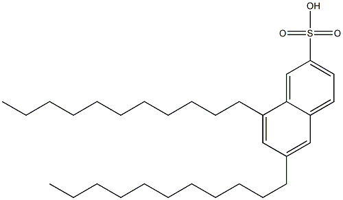 6,8-Diundecyl-2-naphthalenesulfonic acid Struktur