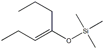 (E)-4-(Trimethylsiloxy)-3-heptene Struktur