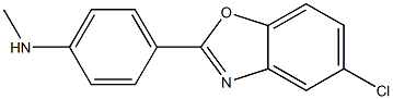 5-Chloro-2-[4-(methylamino)phenyl]benzoxazole Struktur