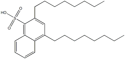 2,4-Dioctyl-1-naphthalenesulfonic acid Struktur