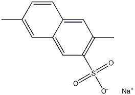 3,7-Dimethyl-2-naphthalenesulfonic acid sodium salt Struktur