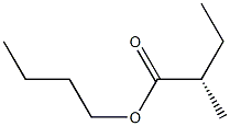 [S,(+)]-2-Methylbutyric acid butyl ester Struktur