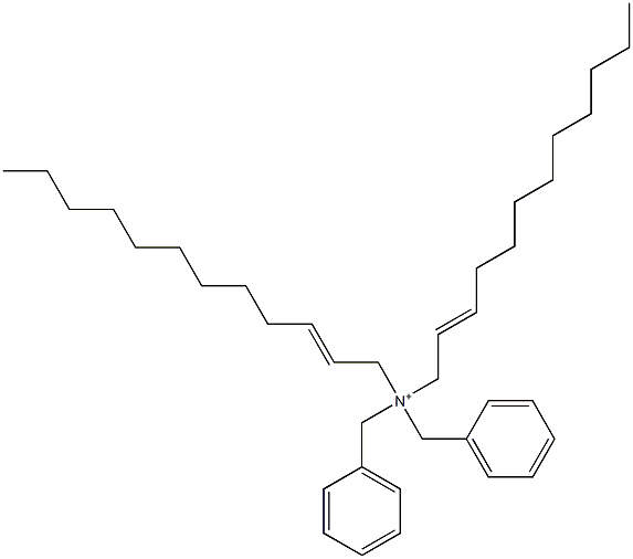 Di(2-dodecenyl)dibenzylaminium Struktur