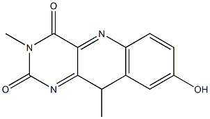 3-Methyl-10-methyl-8-hydroxypyrimido[5,4-b]quinoline-2,4(3H,10H)-dione Struktur