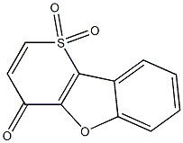 4-Oxo-4H-thiopyrano[3,2-b]benzofuran 1,1-dioxide Struktur