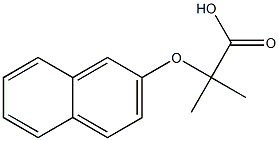 2-(2-Naphthoxy)isobutyric acid Struktur