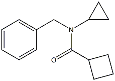 N-ベンジル-N-シクロプロピルシクロブタンカルボアミド 化學(xué)構(gòu)造式