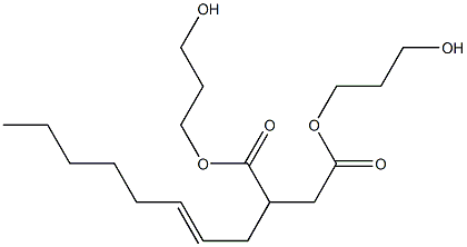 2-(2-Octenyl)succinic acid bis(3-hydroxypropyl) ester Struktur