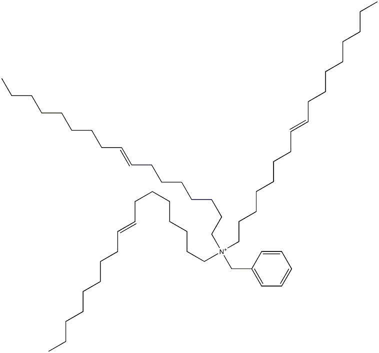 Tri(8-heptadecenyl)benzylaminium Struktur