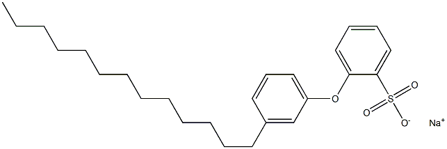 2-(3-Tridecylphenoxy)benzenesulfonic acid sodium salt Struktur