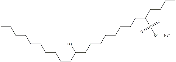 14-Hydroxytetracosane-5-sulfonic acid sodium salt Struktur