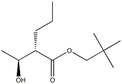 (2S,3S)-3-Hydroxy-2-propylbutyric acid 2,2-dimethylpropyl ester Struktur